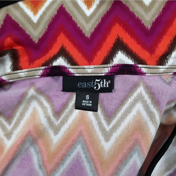 EAST 5TH Multicolored Wrap Dress Size Small - Picture 4 of 5